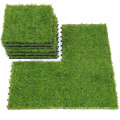 Beautiful and Hot sale artificial grass DIY with WPC diy tiles,Stone DIY tiles,Balcony decoration